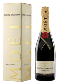Voeg fles Moet & Chandon brut in cadeau verpakking toe