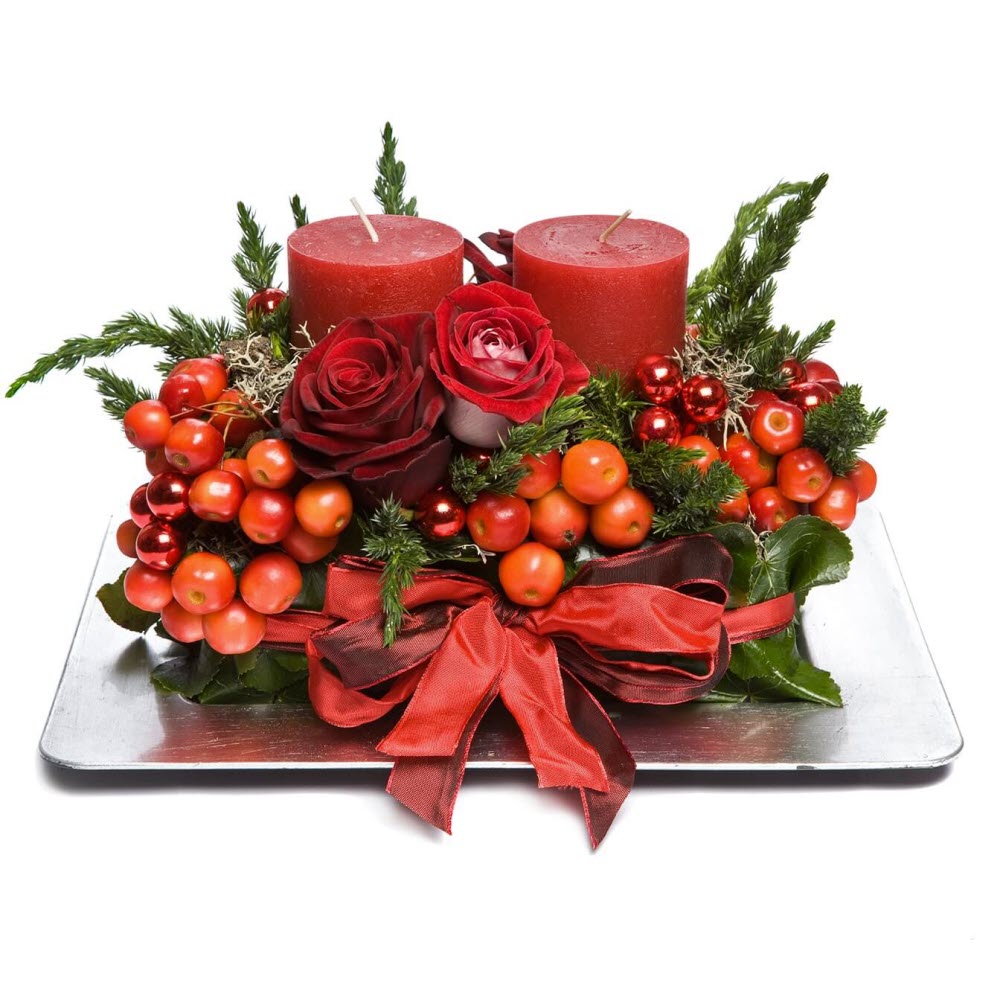 Classic Natural Centerpieces with Candles
