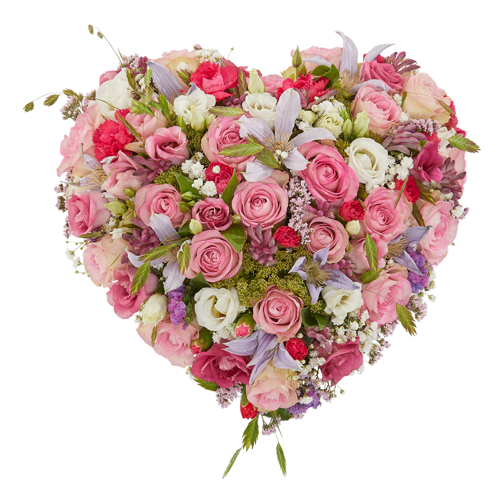 Funeral Heart 'Soft Heart' Funeral Florist Flowers.NL®