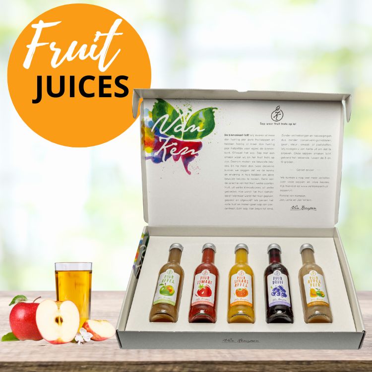 Vitamine Boost pakket met 5 fruitsappen