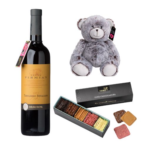 Luxury Red Wine Teddy Bear Luxury Red Wine Teddy Bear