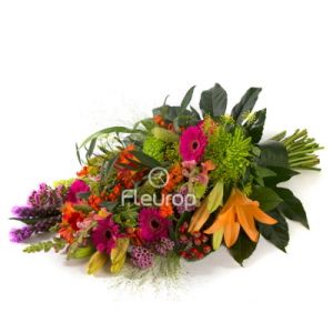 Rouwboeket "Kleurrijk gebonden" | Flowers.NL