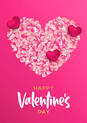 Selecteer type wenskaart: Valentinesday 2