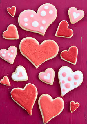 Selecteer type wenskaart: "Candy Hearts"