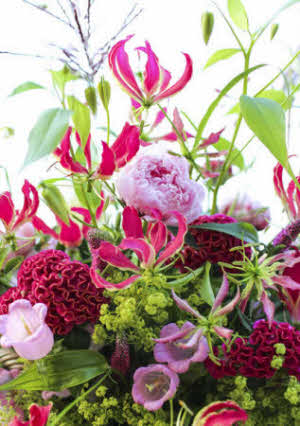 Selecteer type wenskaart: Bloemen1  - A5 Formaat