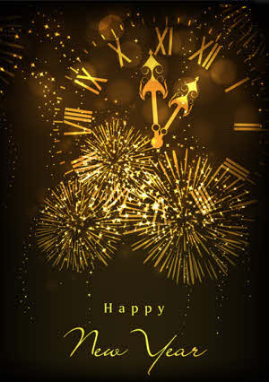 Selecteer type wenskaart: "Happy-New Year" - A5 Formaat