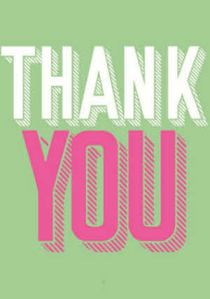 Selecteer type wenskaart: "Than You"  - A5 Formaat