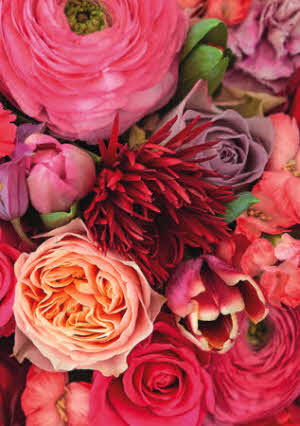 Selecteer type wenskaart: Bloemen 2  - A5 Formaat