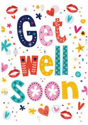 Selecteer type wenskaart: "Get well soon"  - A5 Formaat