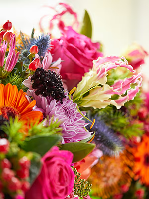 Colorful Funeral flower arrangements