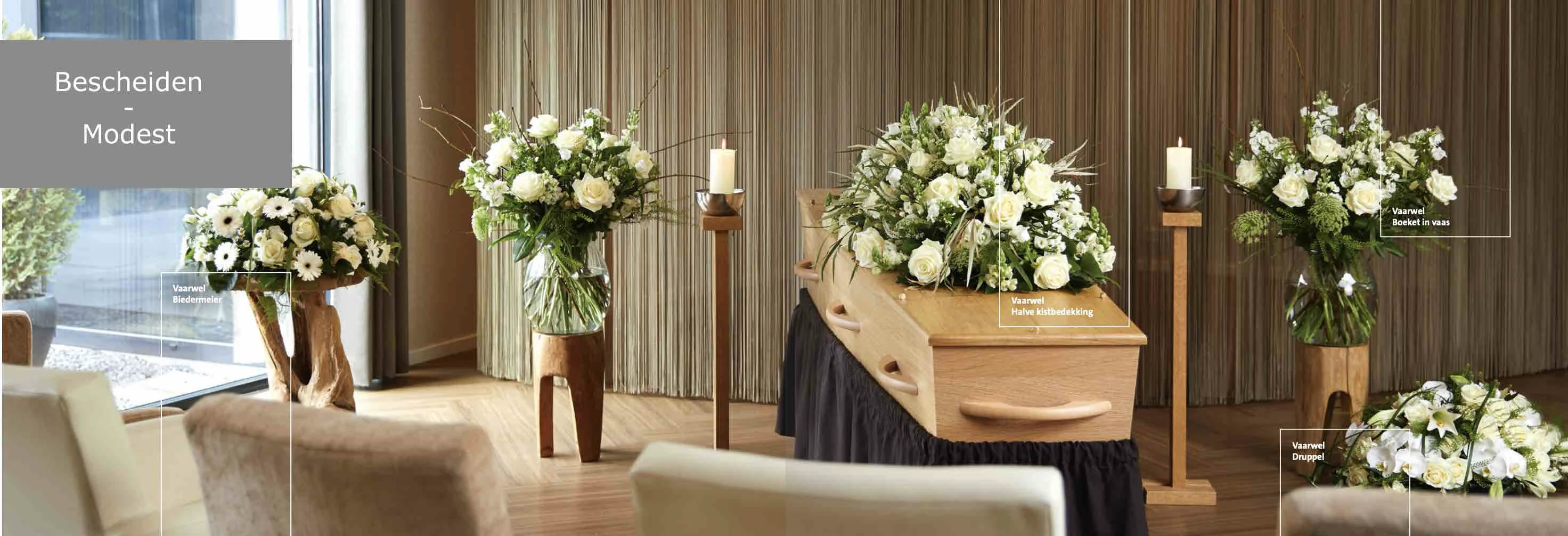 Modest funeral Flowers