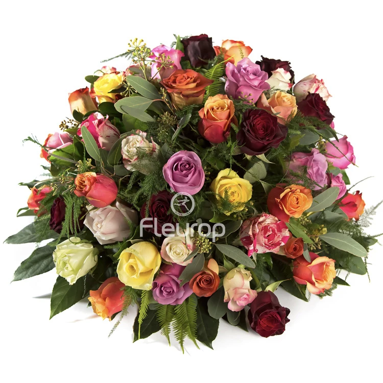Funeral Biedermeier Colorful Roses