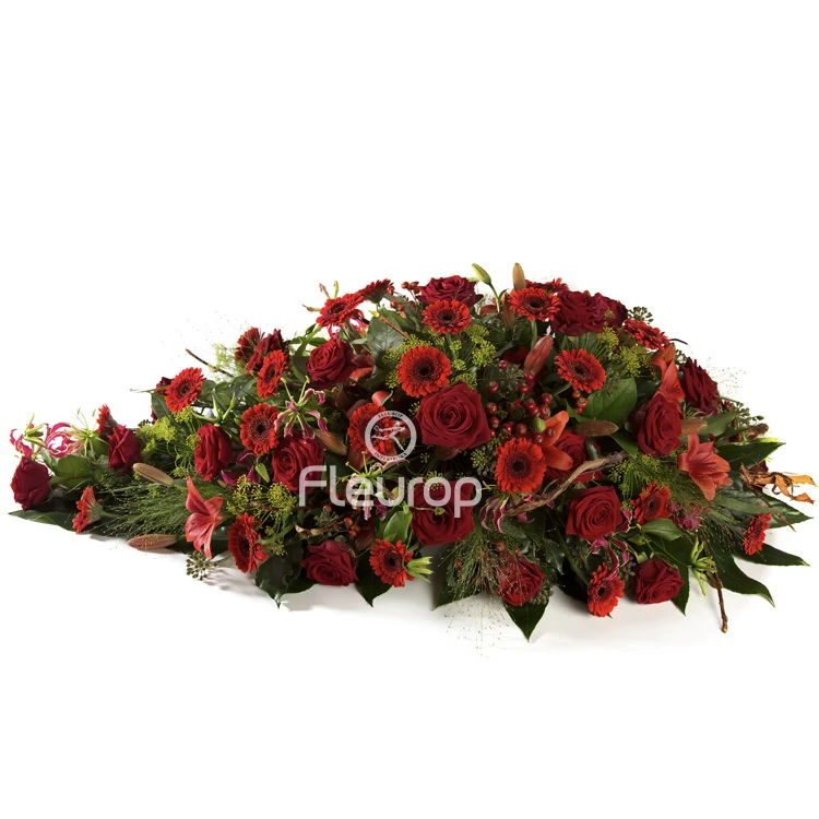 Funeral Spray Warm Red