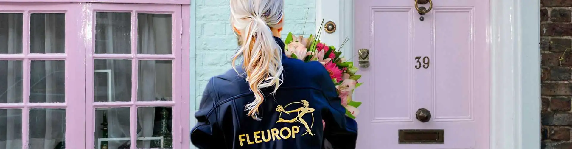 Florist delivering flowers