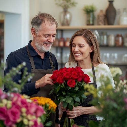 Florists David & Emma for Mariaparochie
