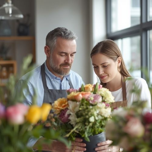 Florists Julian & Femke for Langeveen