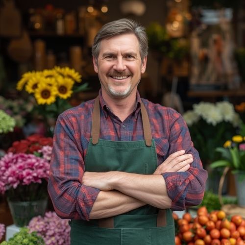 Floral stylist Nick from Goedereede