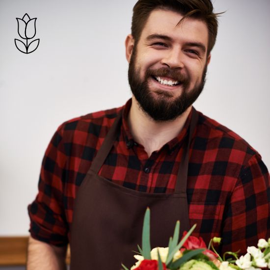 Bloemstylist Robin uit Vogelwaarde